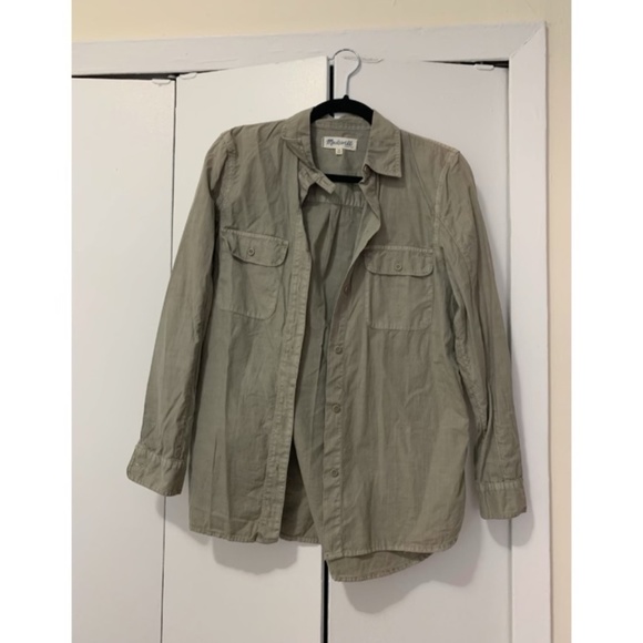 Madewell Tops - Madewell Olive Green Shirt Madewell Tops - Madewell Olive Green Shirt